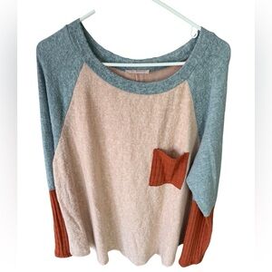 Ces Femme Mixed Media Sweater 2XL